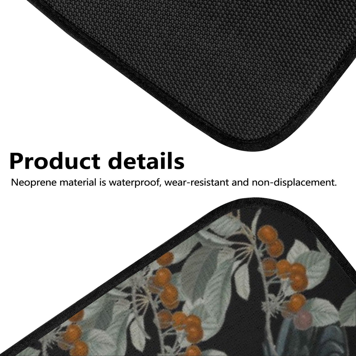 Raven Crow Back and Front Car Floor Mats - sense forest