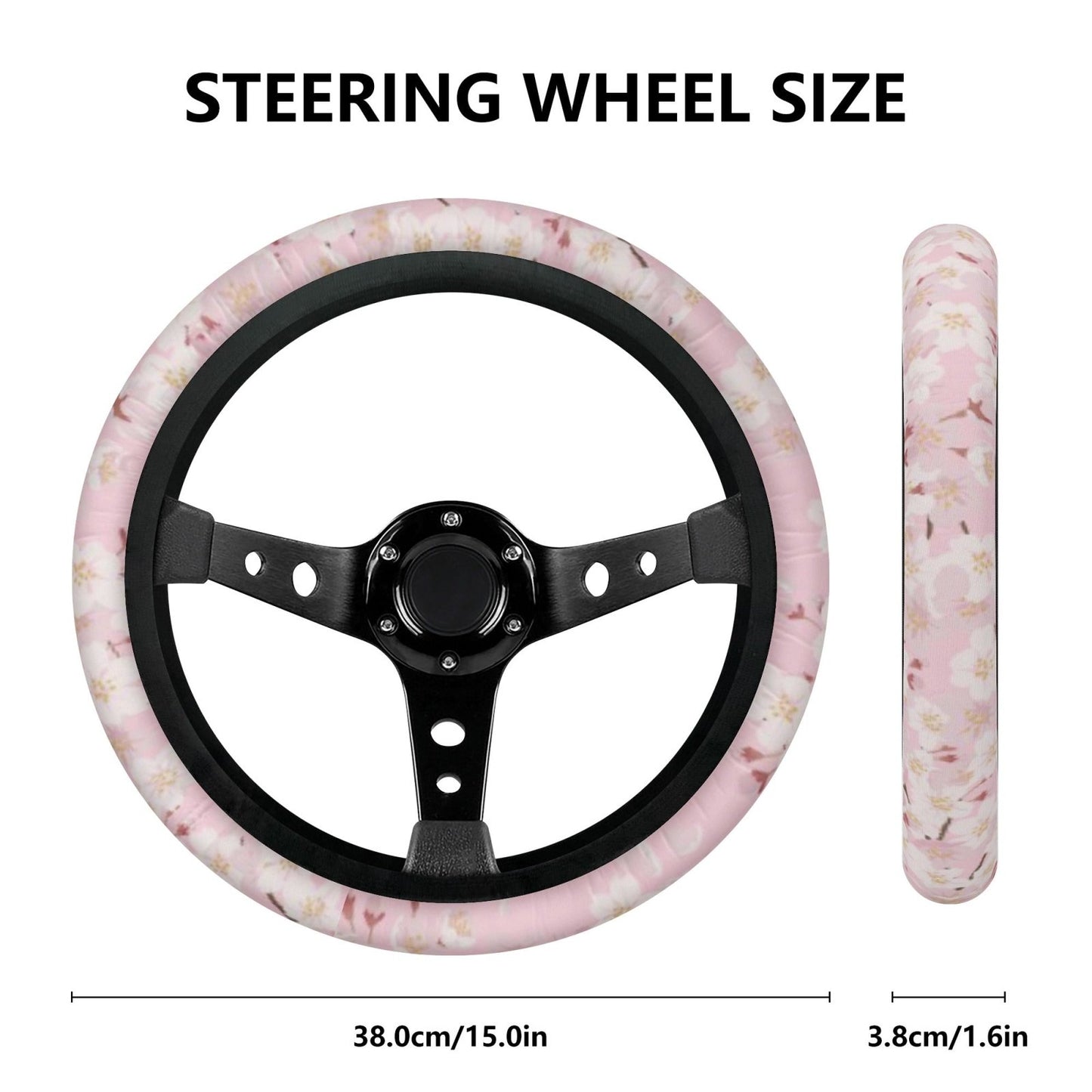 Sakura Car Steering Wheel Cover - sense forest