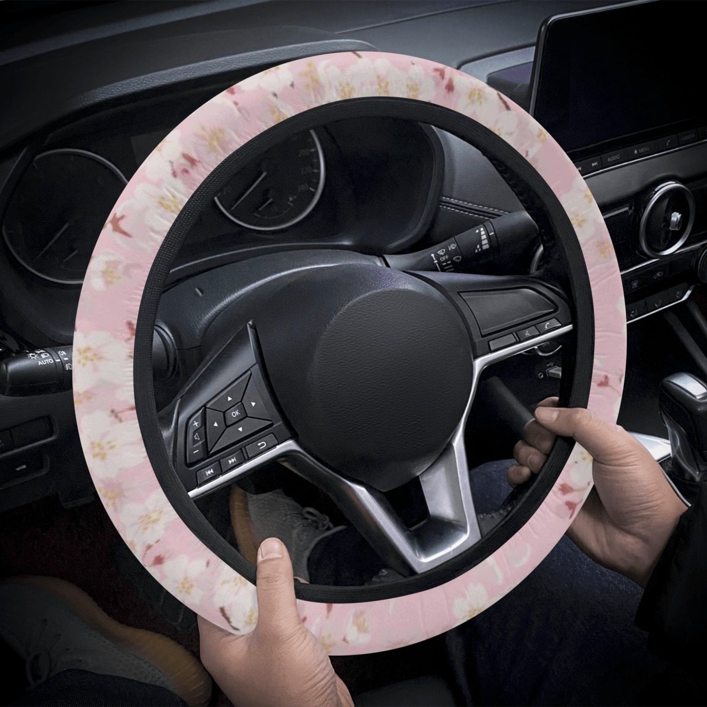 Sakura Car Steering Wheel Cover - sense forest