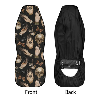 Skull Mushroom Witchcraft Car Seat Cover Set - sense forest