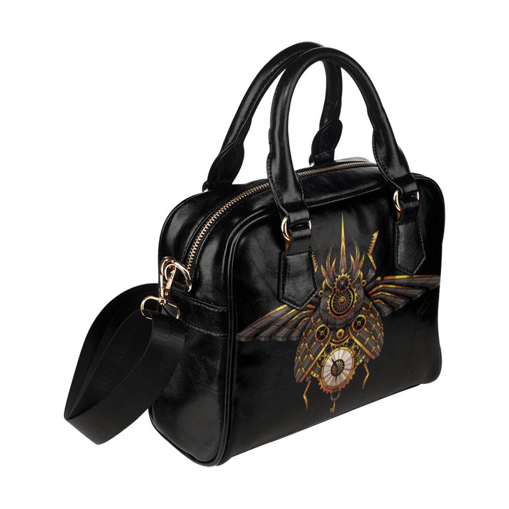 Steampunk beetle bowler bag Kawaii goth Shoulder Handbag - sense forest