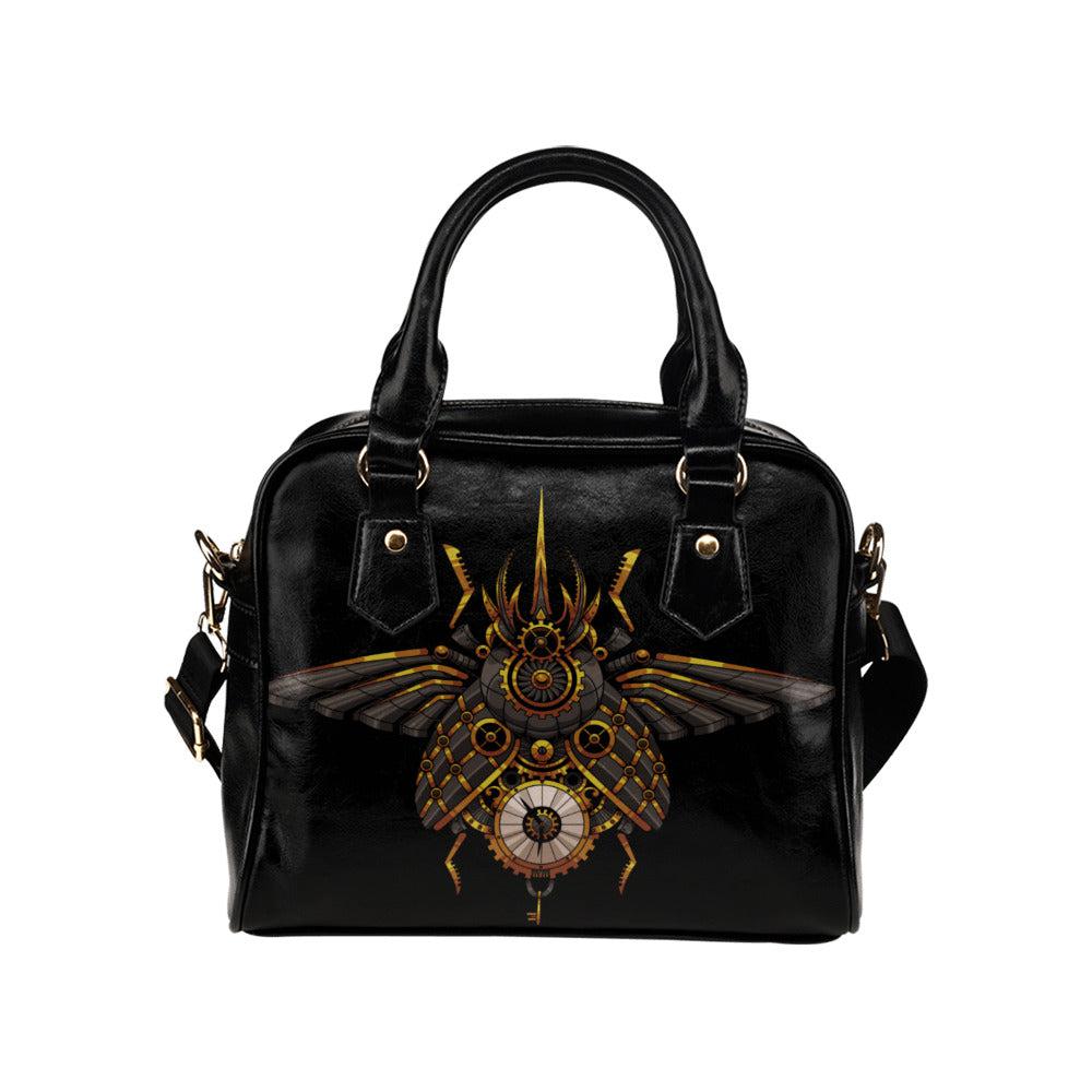 Steampunk beetle bowler bag Kawaii goth Shoulder Handbag - sense forest