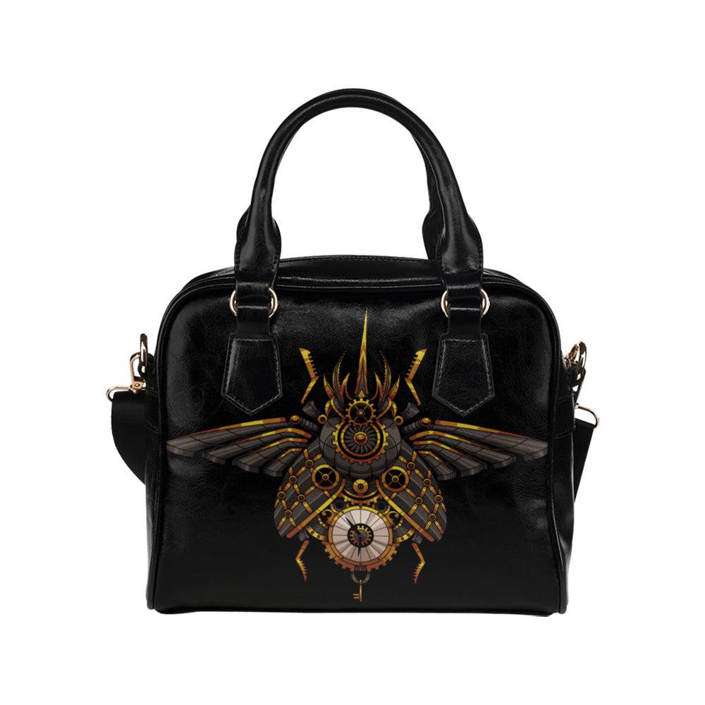 Steampunk beetle bowler bag Kawaii goth Shoulder Handbag - sense forest
