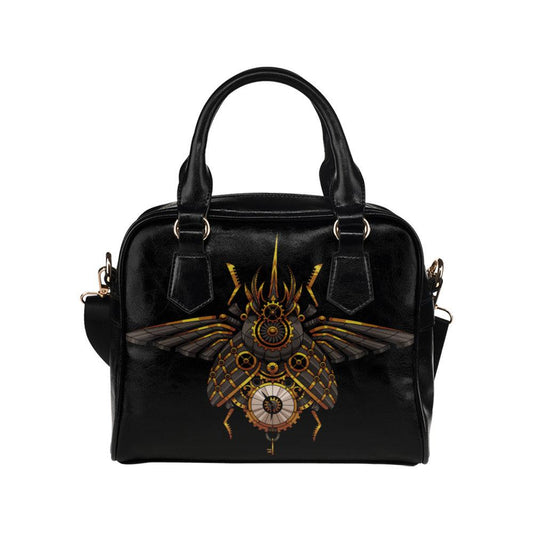 Steampunk beetle bowler bag Kawaii goth Shoulder Handbag - sense forest