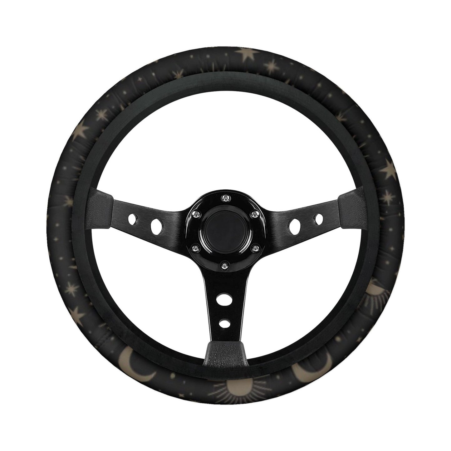 Sun Moon Stars Celestial Car Steering Wheel Cover - sense forest
