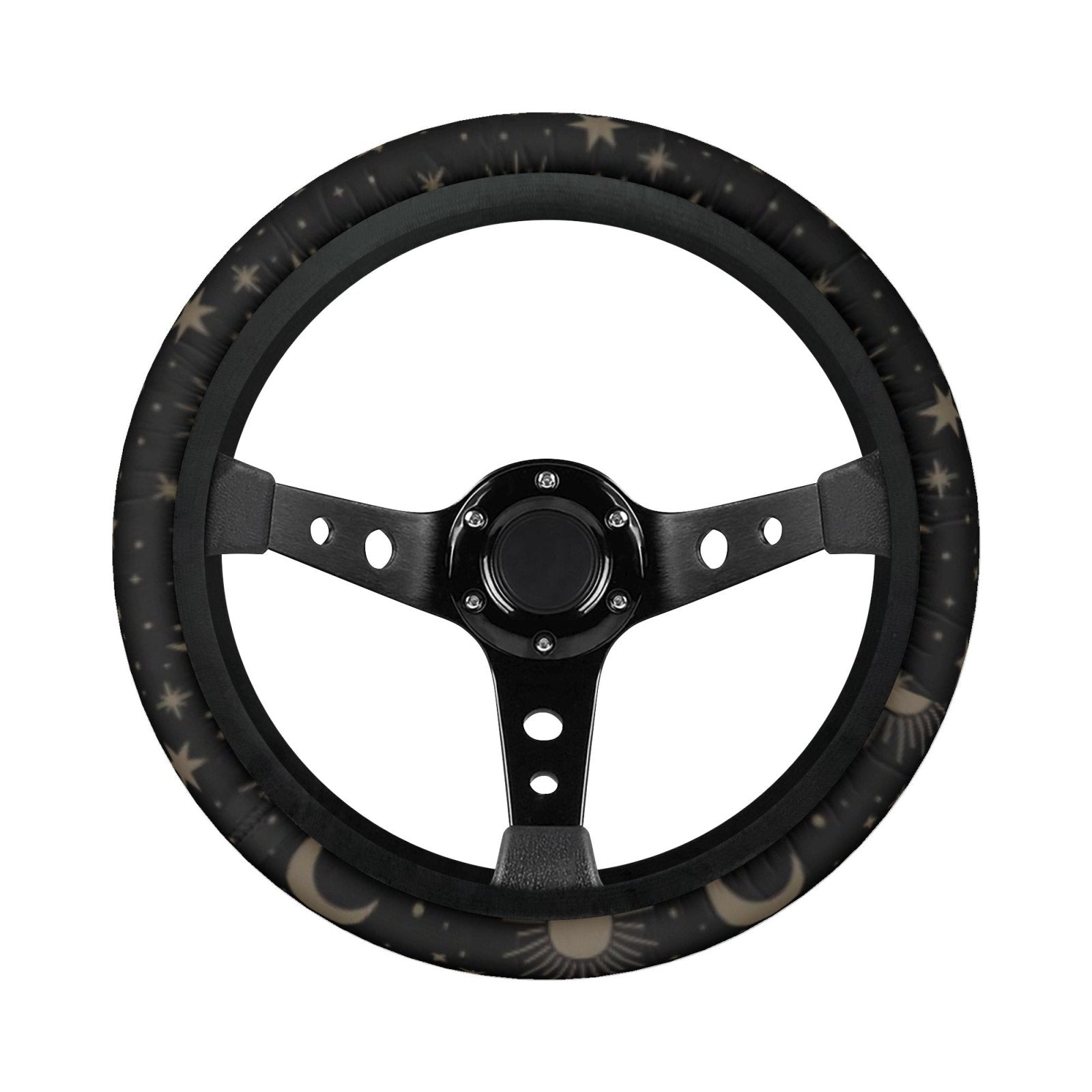 Sun Moon Stars Celestial Car Steering Wheel Cover - sense forest