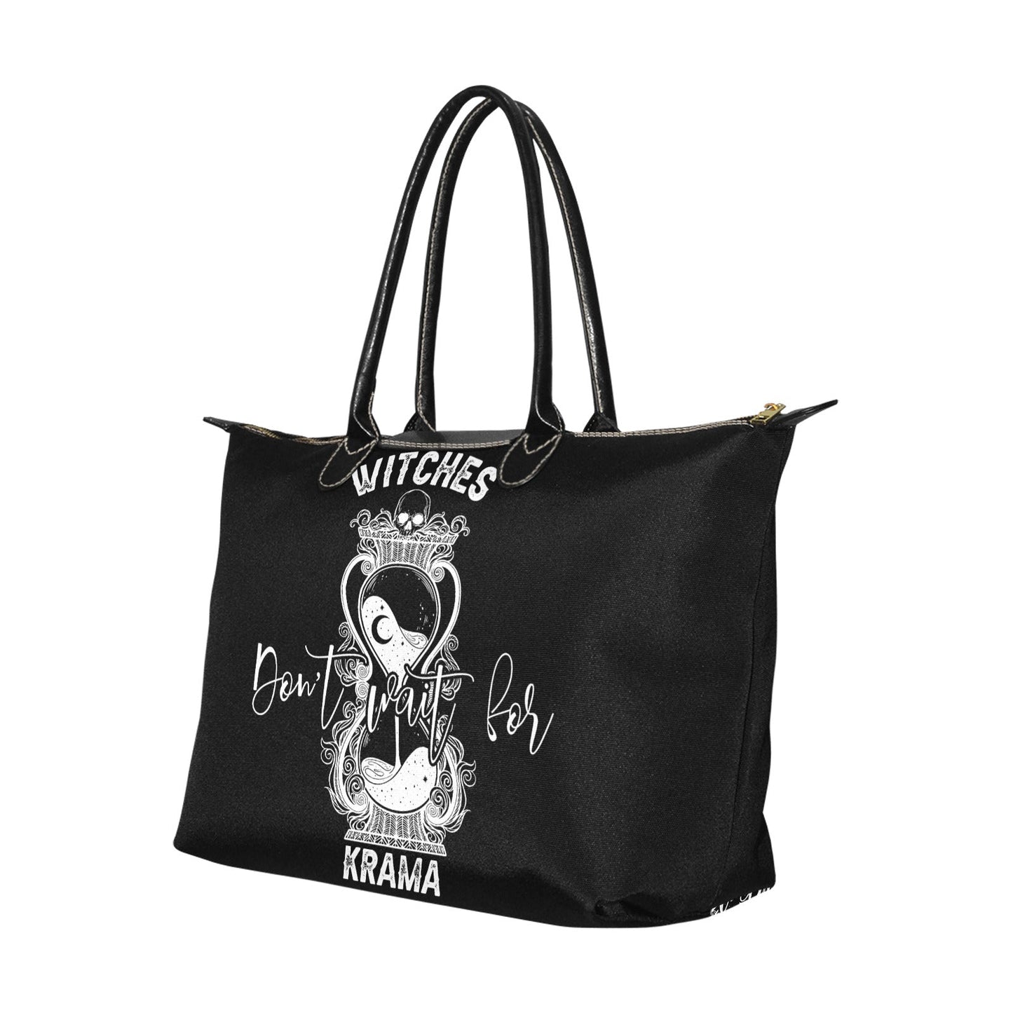 Witches don't wait for krama_hourglass Women's Classic zip tote Handbag - sense forest