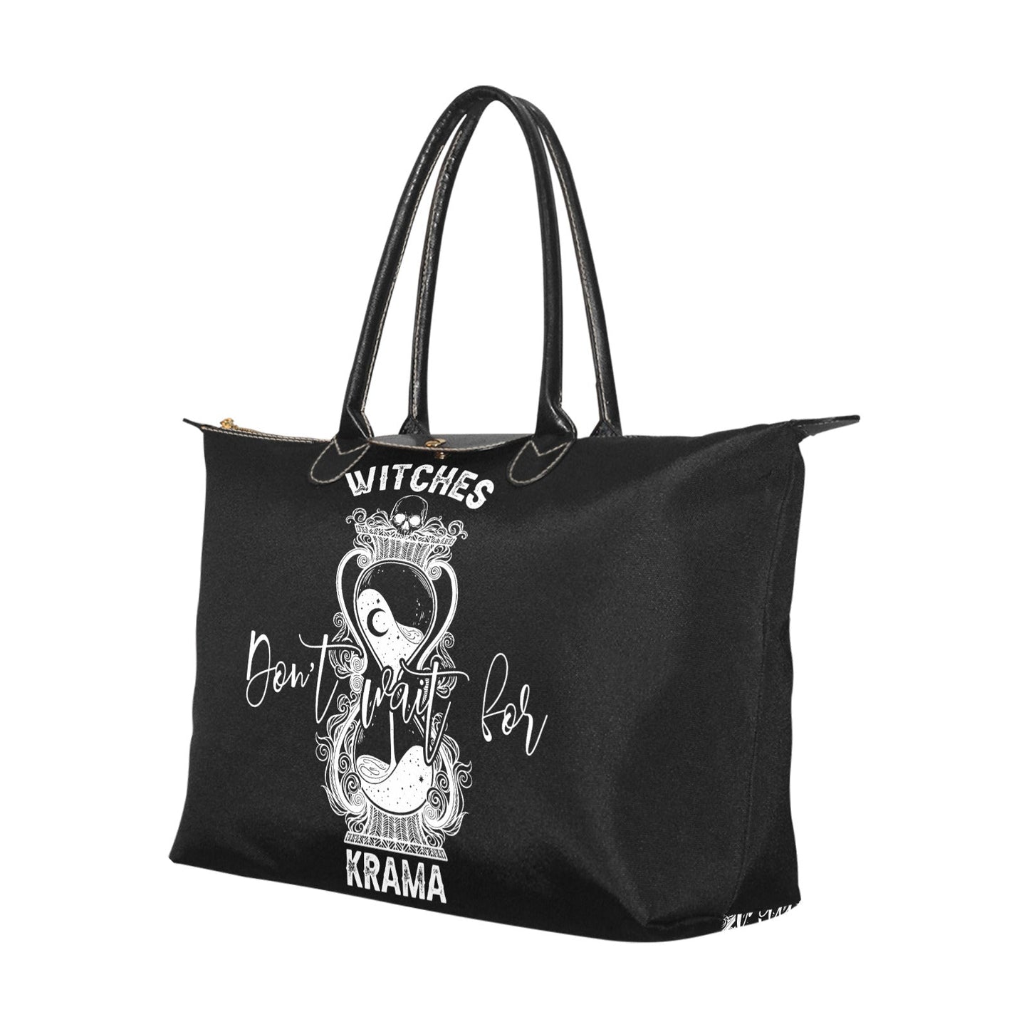 Witches don't wait for krama_hourglass Women's Classic zip tote Handbag - sense forest