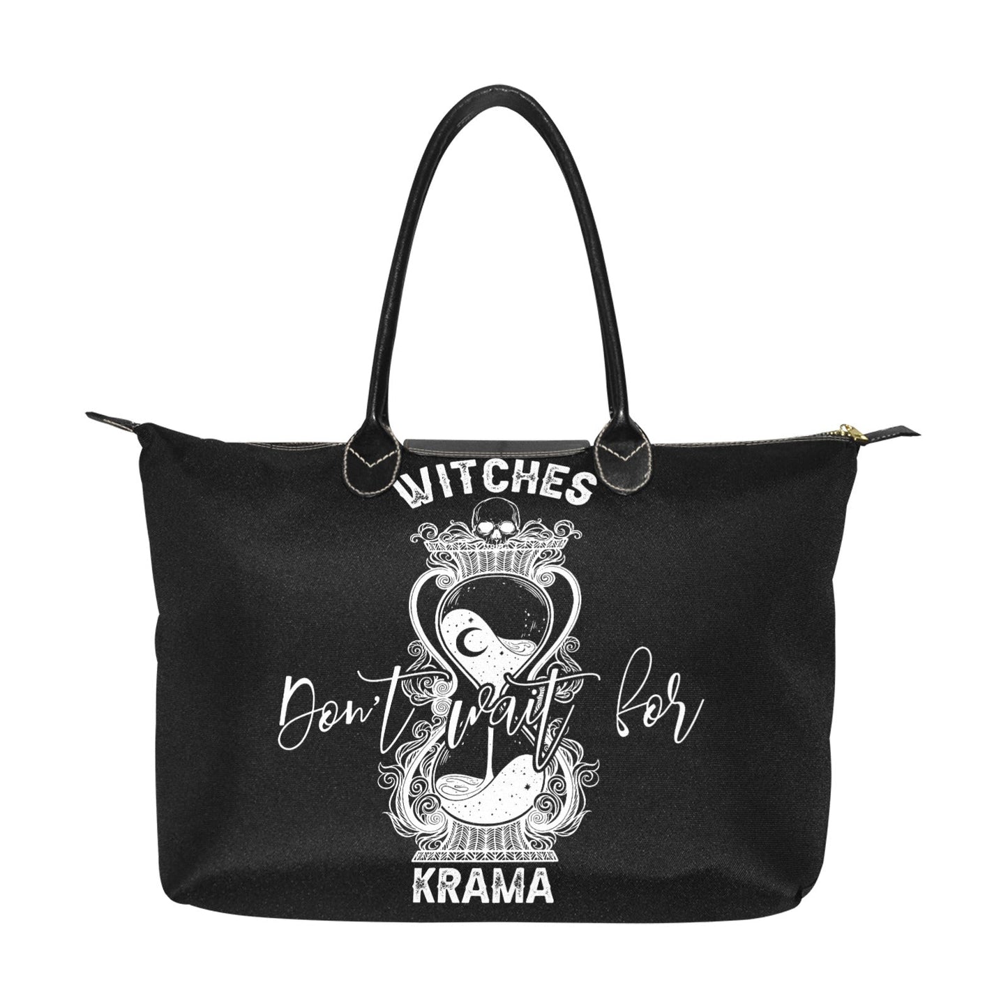 Witches don't wait for krama_hourglass Women's Classic zip tote Handbag - sense forest