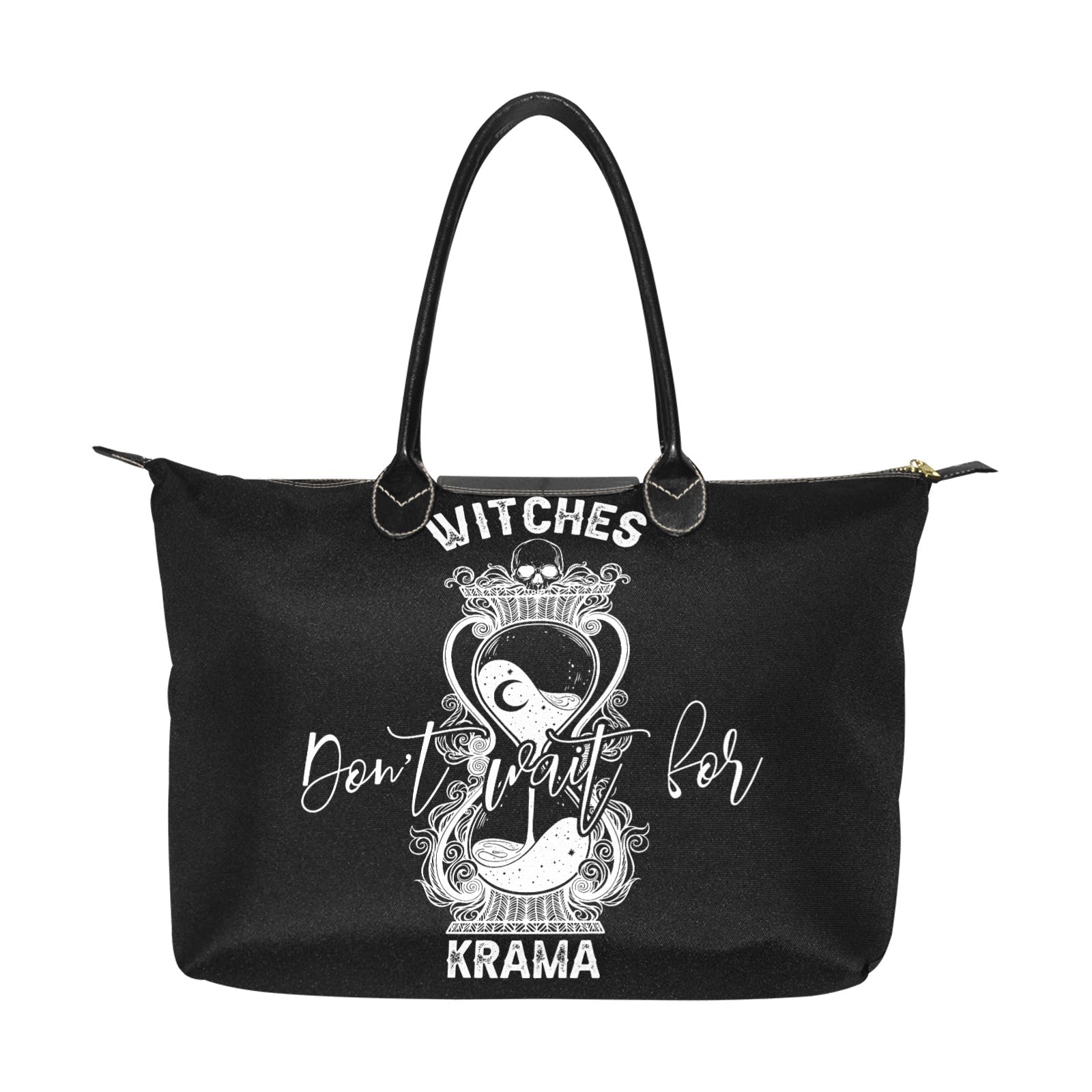 Witches don't wait for krama_hourglass Women's Classic zip tote Handbag - sense forest