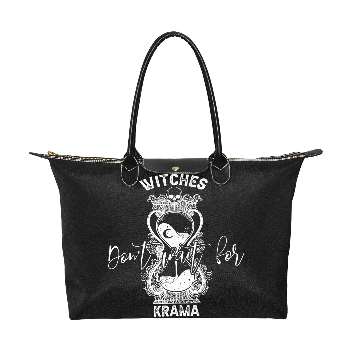 Witches don't wait for krama_hourglass Women's Classic zip tote Handbag - sense forest