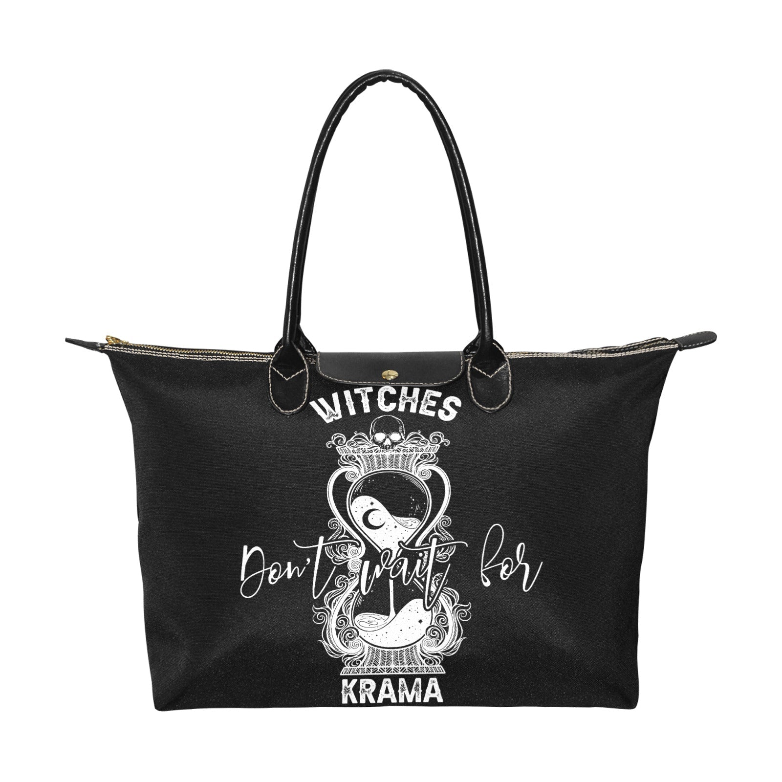 Witches don't wait for krama_hourglass Women's Classic zip tote Handbag - sense forest