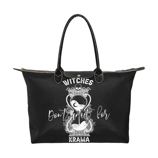 Witches don't wait for krama_hourglass Women's Classic zip tote Handbag - sense forest