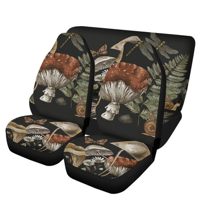 Woodland Mushroom Fern Snail Car Seat Cover Set - sense forest